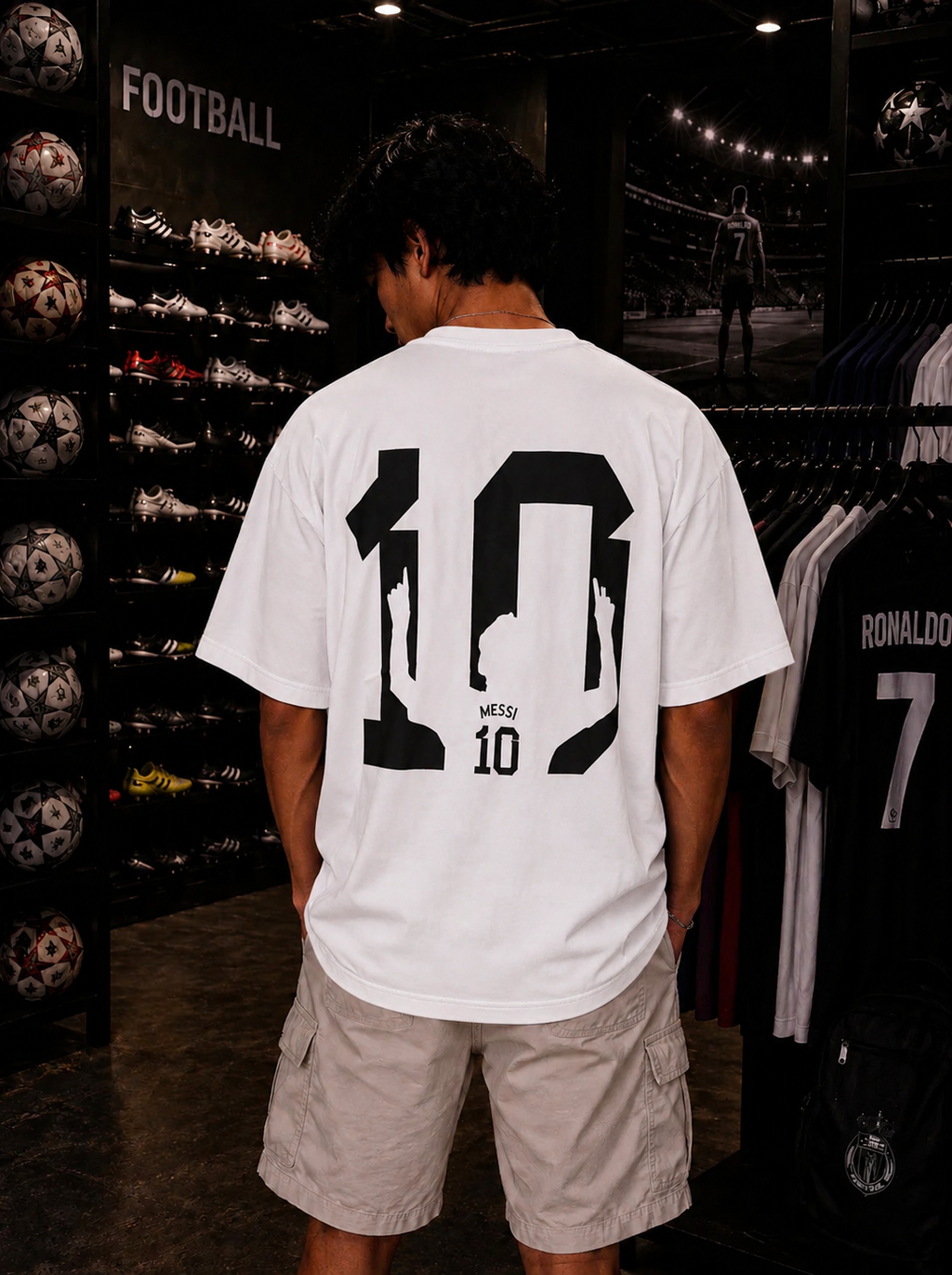 Messi shadow white