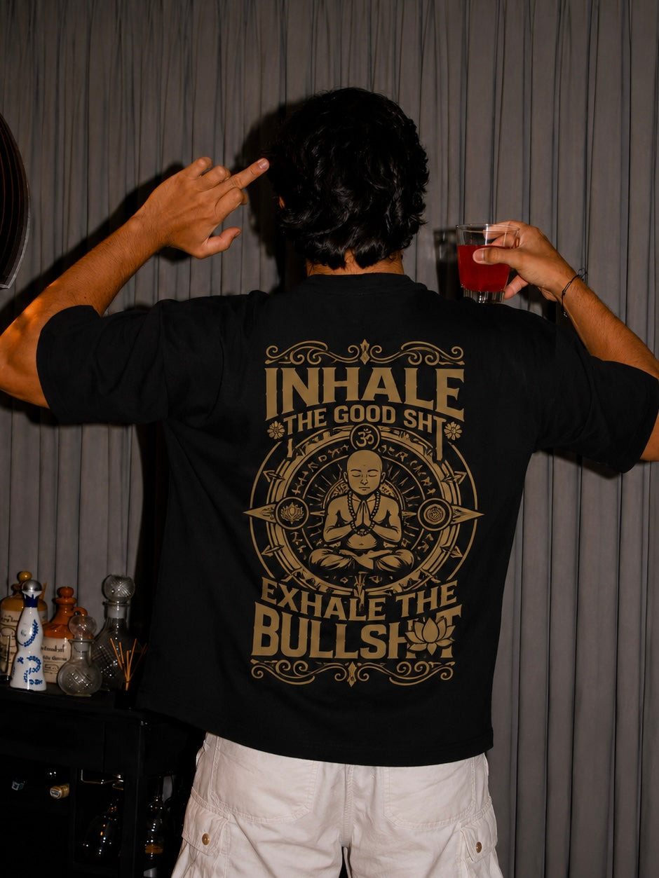 INHALE PEACE - OVERSIZED TEE