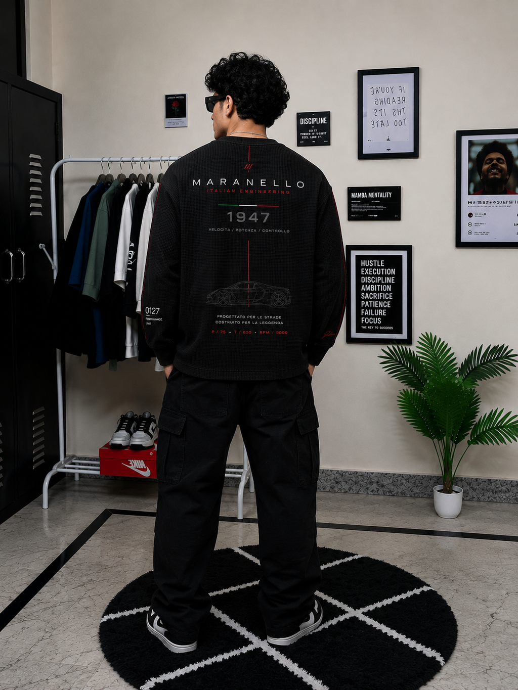 Ferarri Maranello 1947 Waffle Tee
