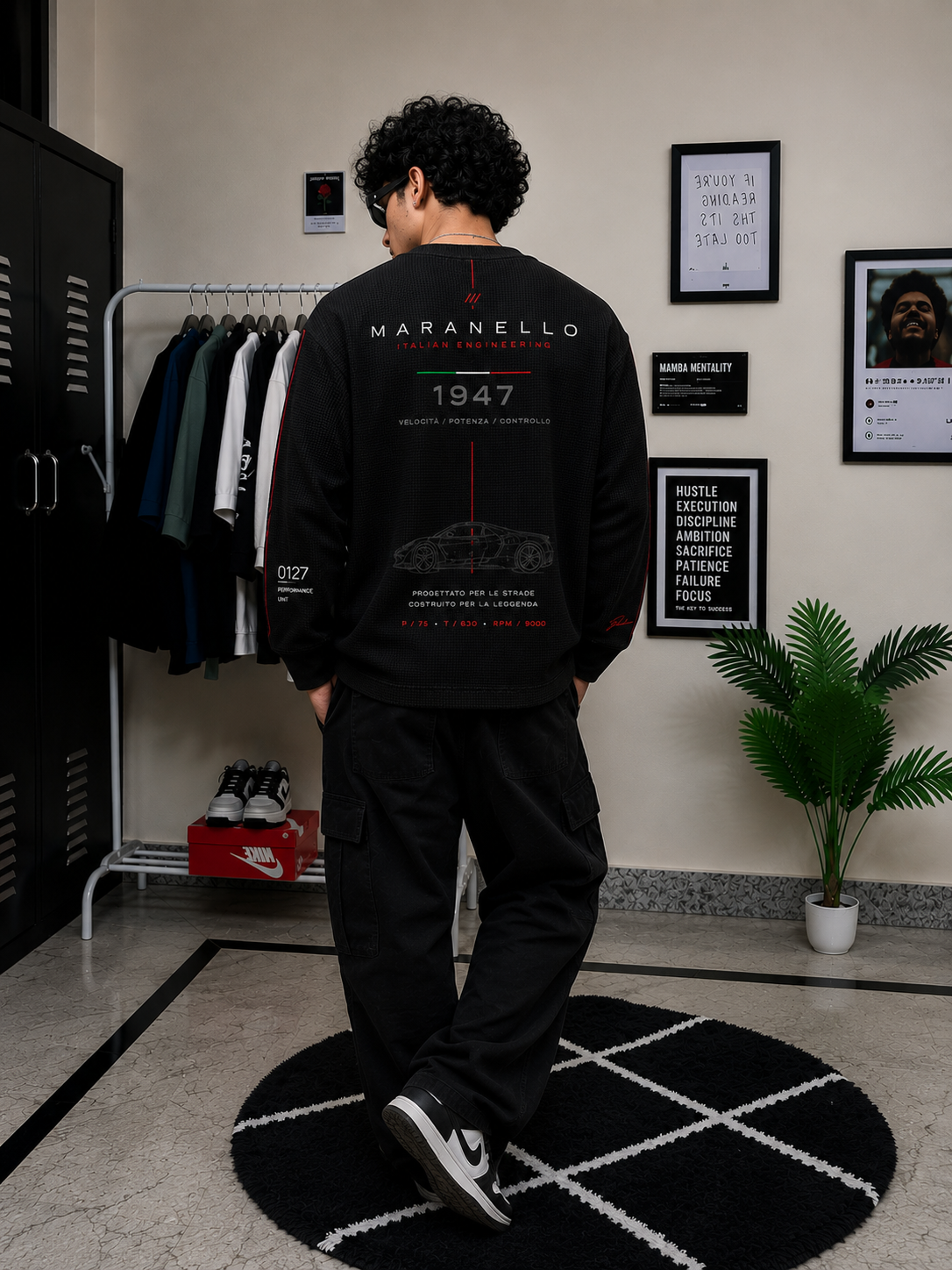Ferarri Maranello 1947 Waffle Tee