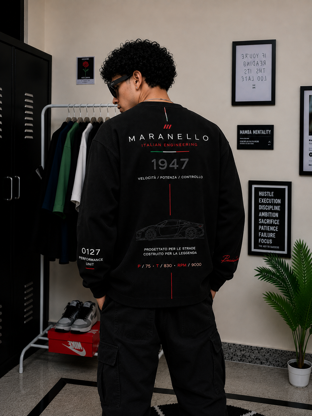 Ferarri Maranello 1947 Waffle Tee