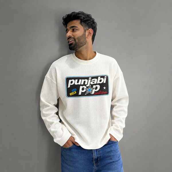 Aujla Waffle Tee – Off White