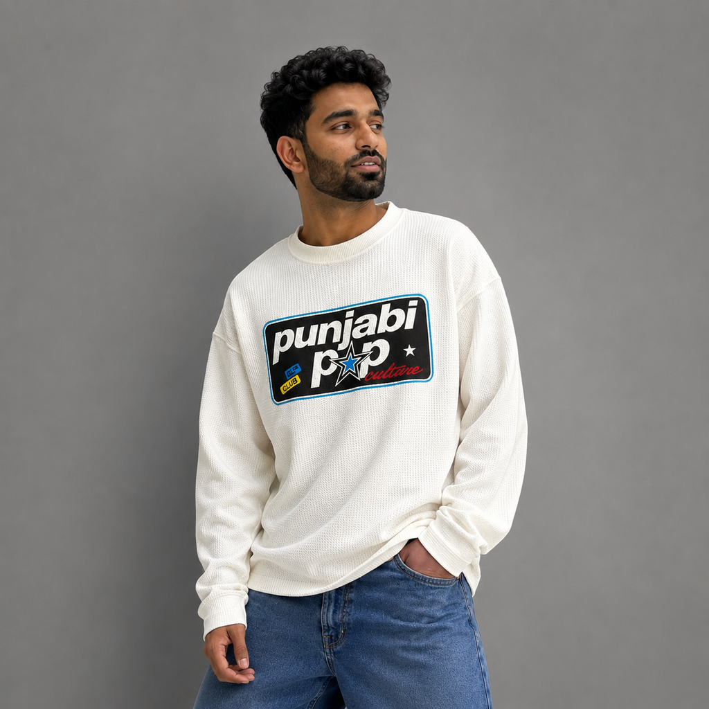 Aujla Waffle Tee – Off White