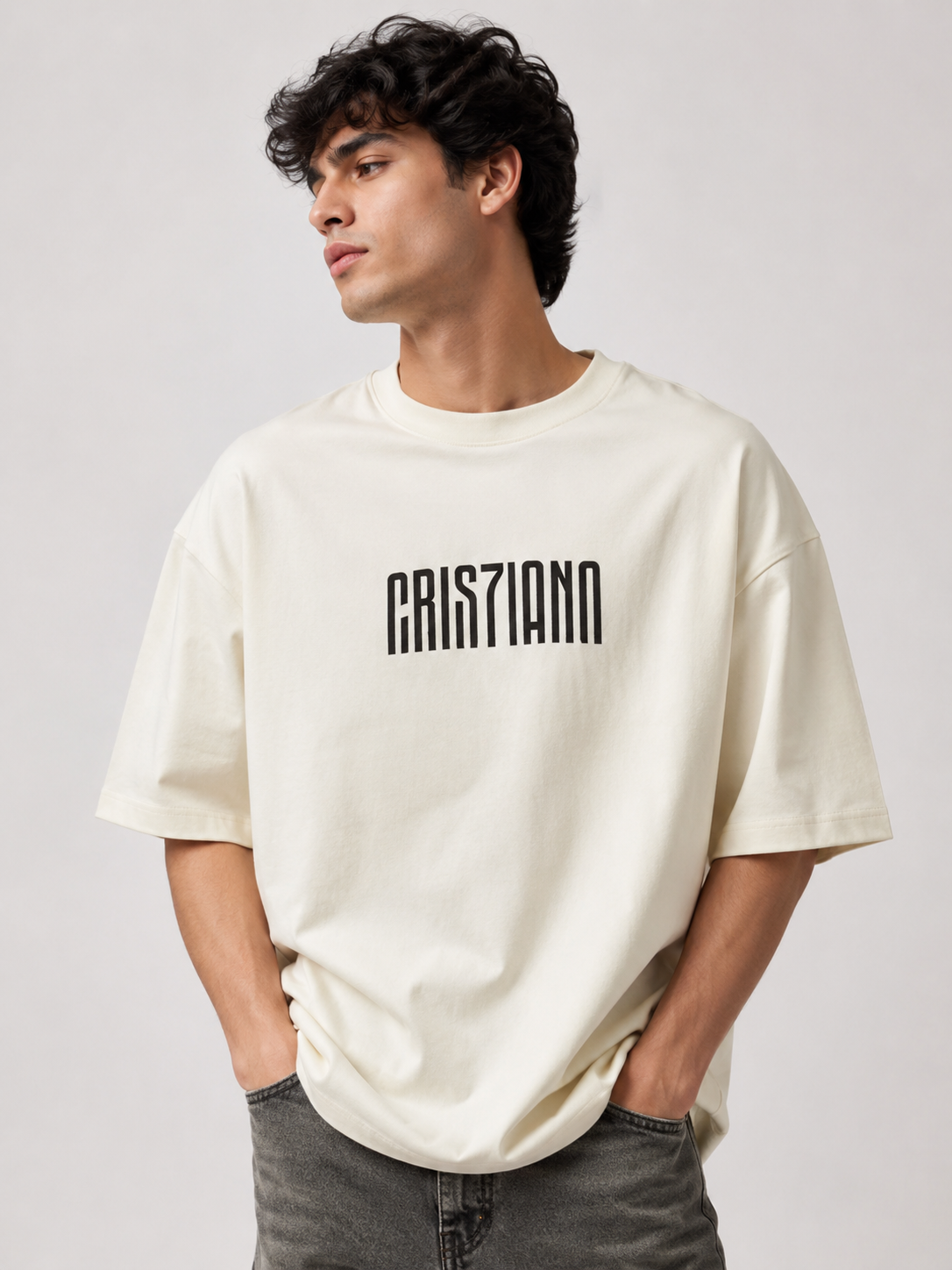 Cristiano Phantom Lines Oversized Tee