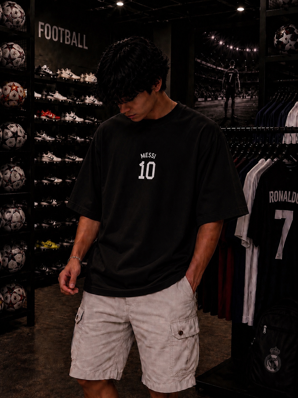 Messi Shadow Oversized Tshirt