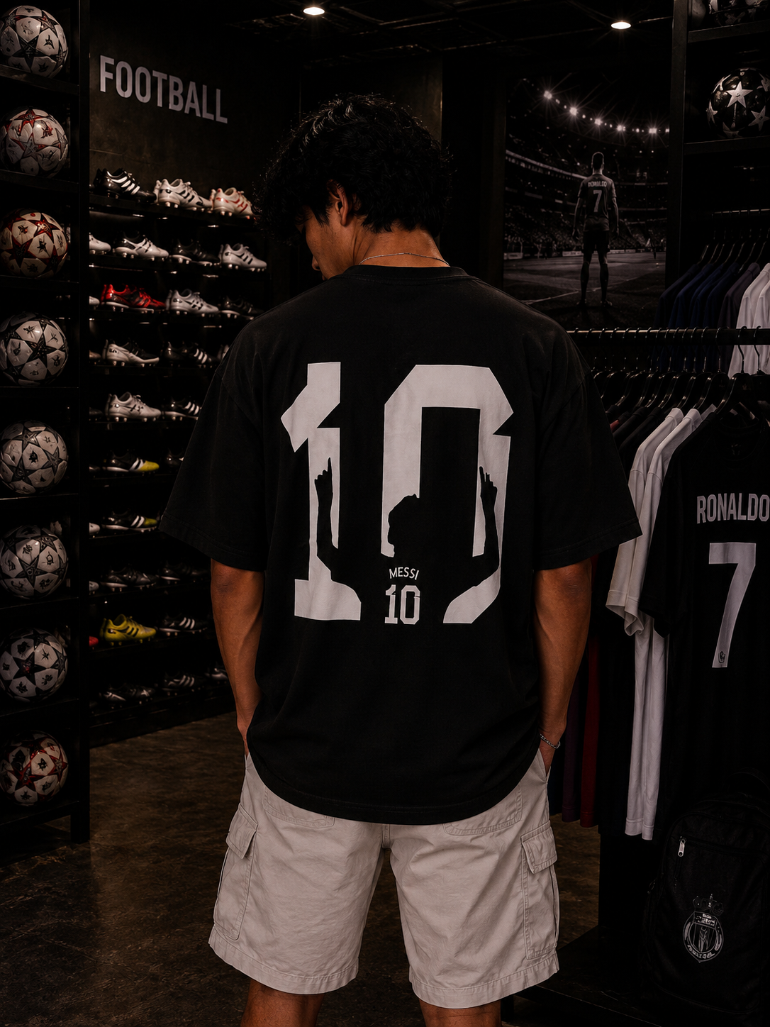 Messi Shadow Oversized Tshirt