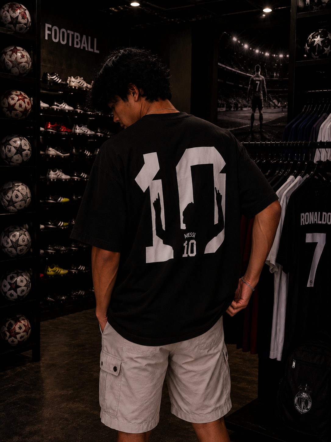 Messi Shadow Oversized Tshirt
