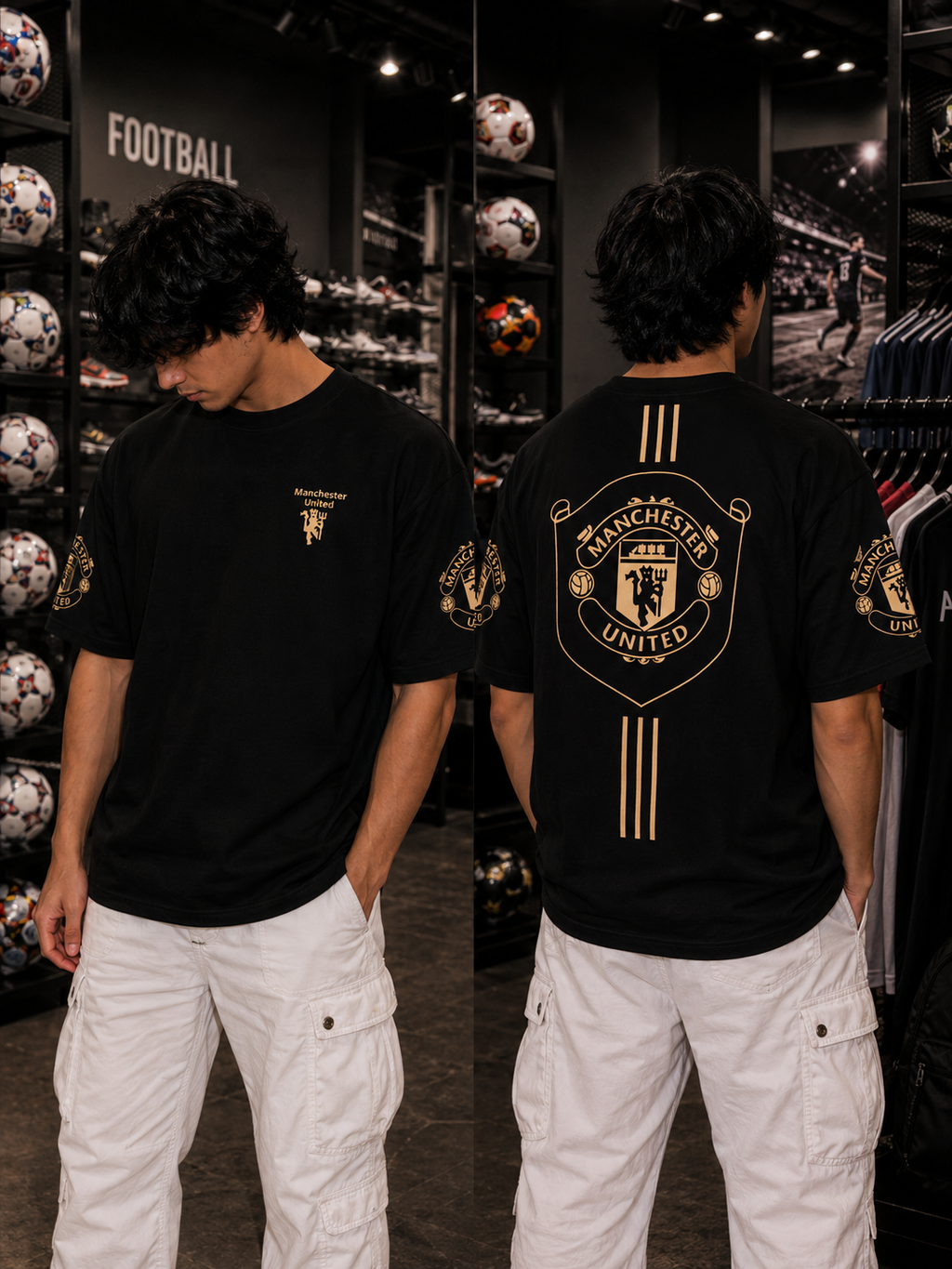 MANCHESTER UNITED – OVERSIZED TEE – 200 GSM