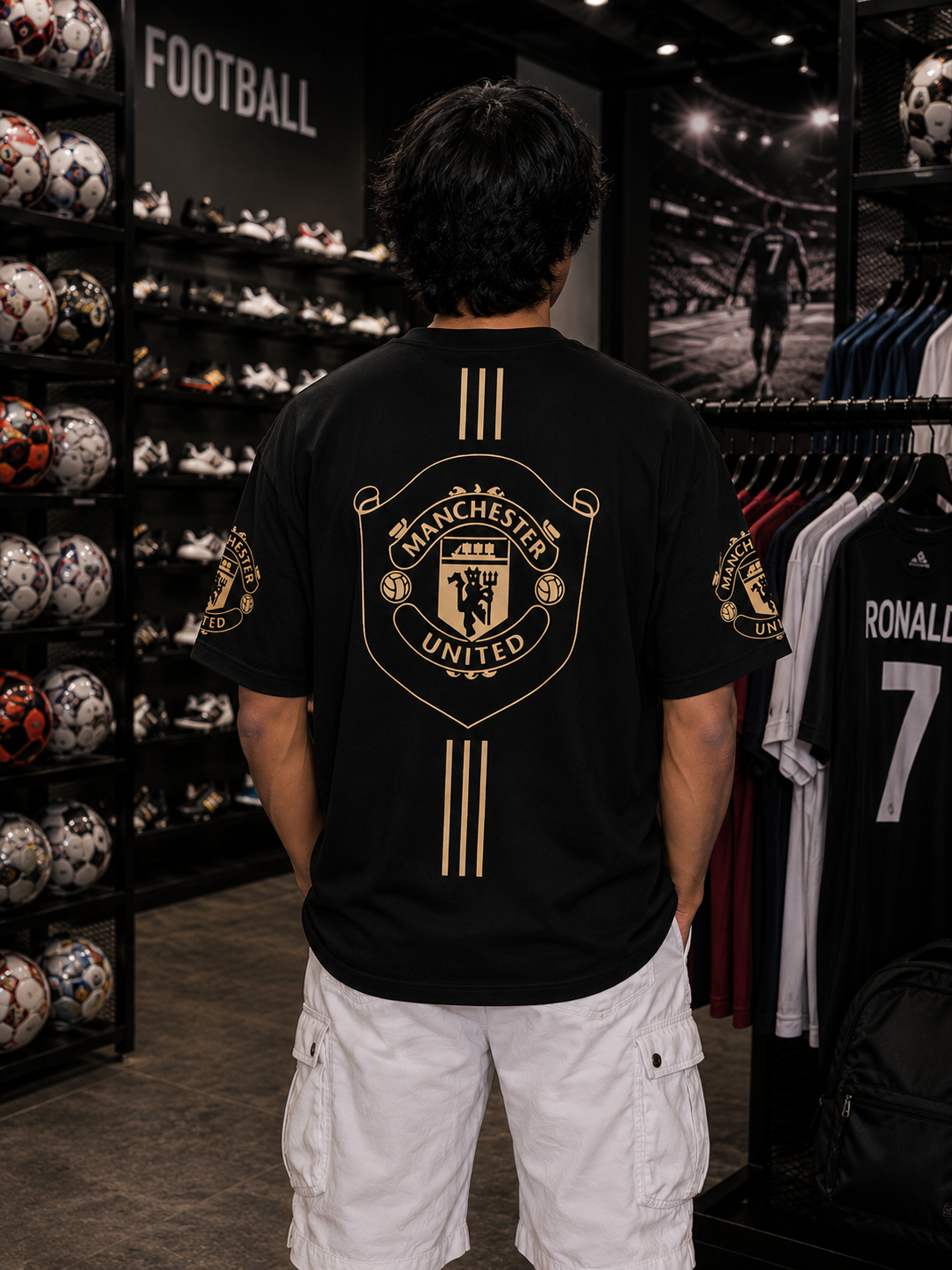 MANCHESTER UNITED – OVERSIZED TEE – 200 GSM – AUKURBAN