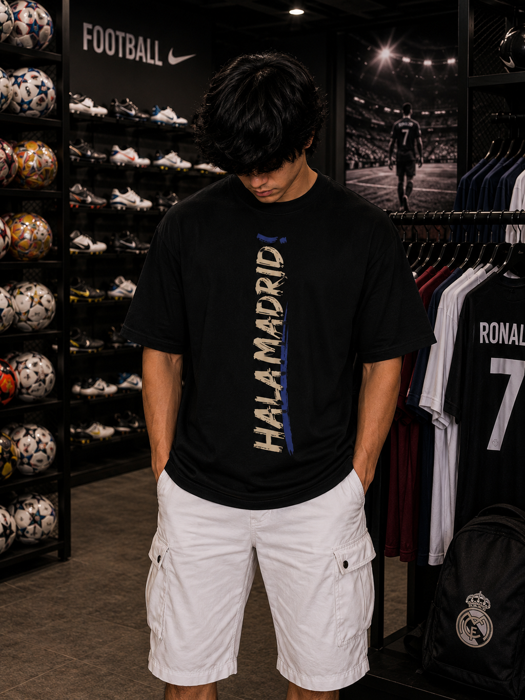 REAL MADRID - OVERSIZED TEE – 200 GSM
