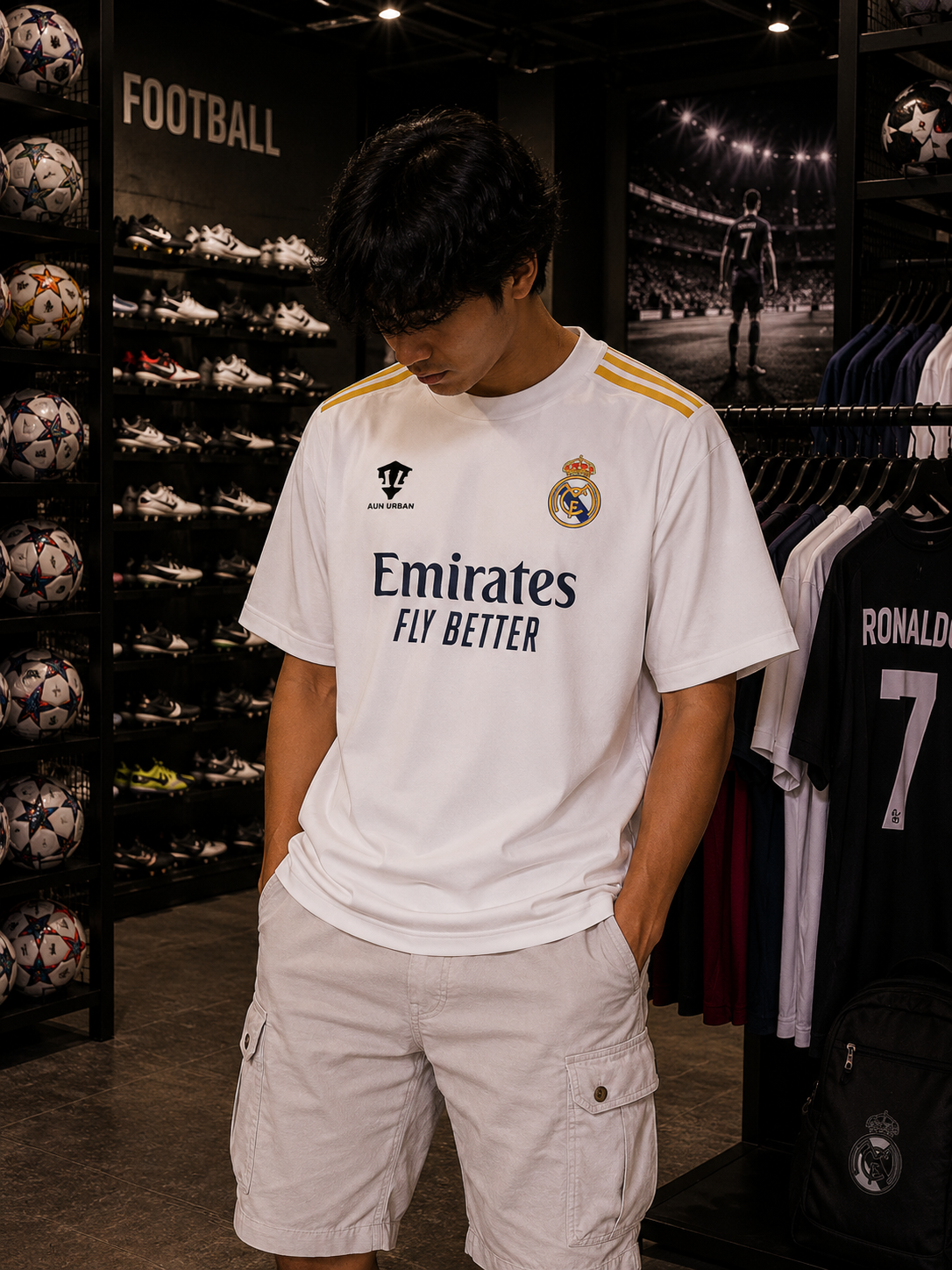 REAL MADRID JERSEY - OVERSIZED TEE