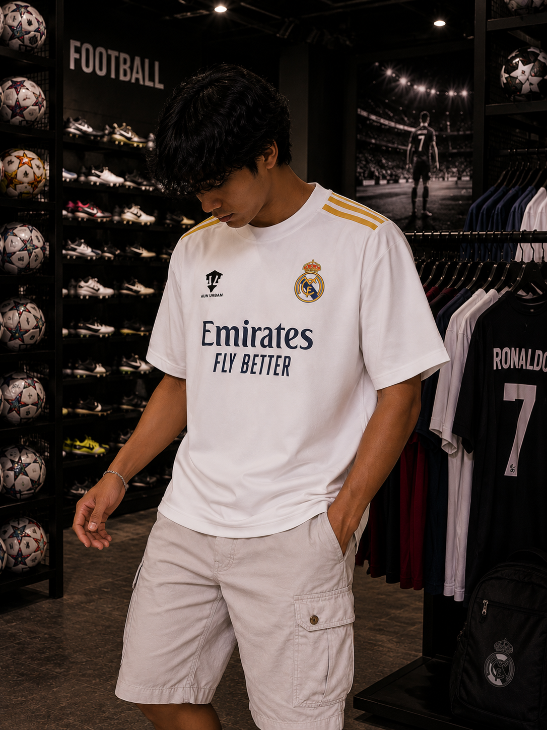 REAL MADRID JERSEY - OVERSIZED TEE