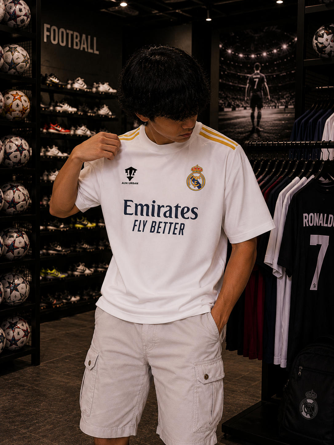 REAL MADRID JERSEY - OVERSIZED TEE