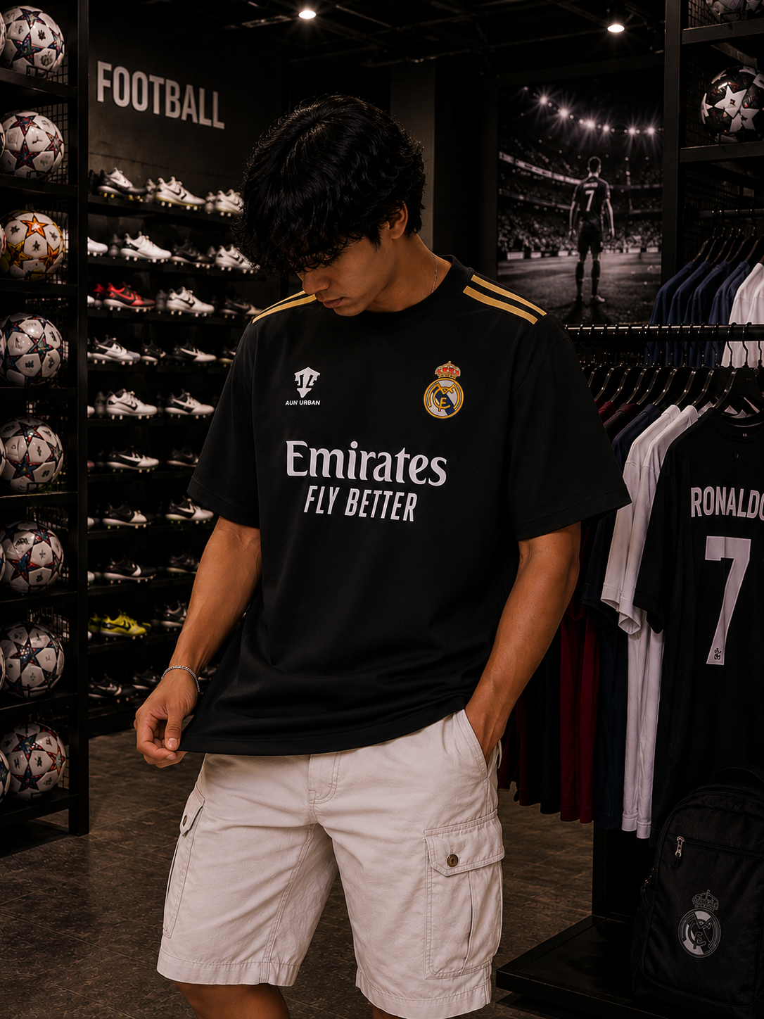 REAL MADRID JERSEY B - OVERSIZED TEE