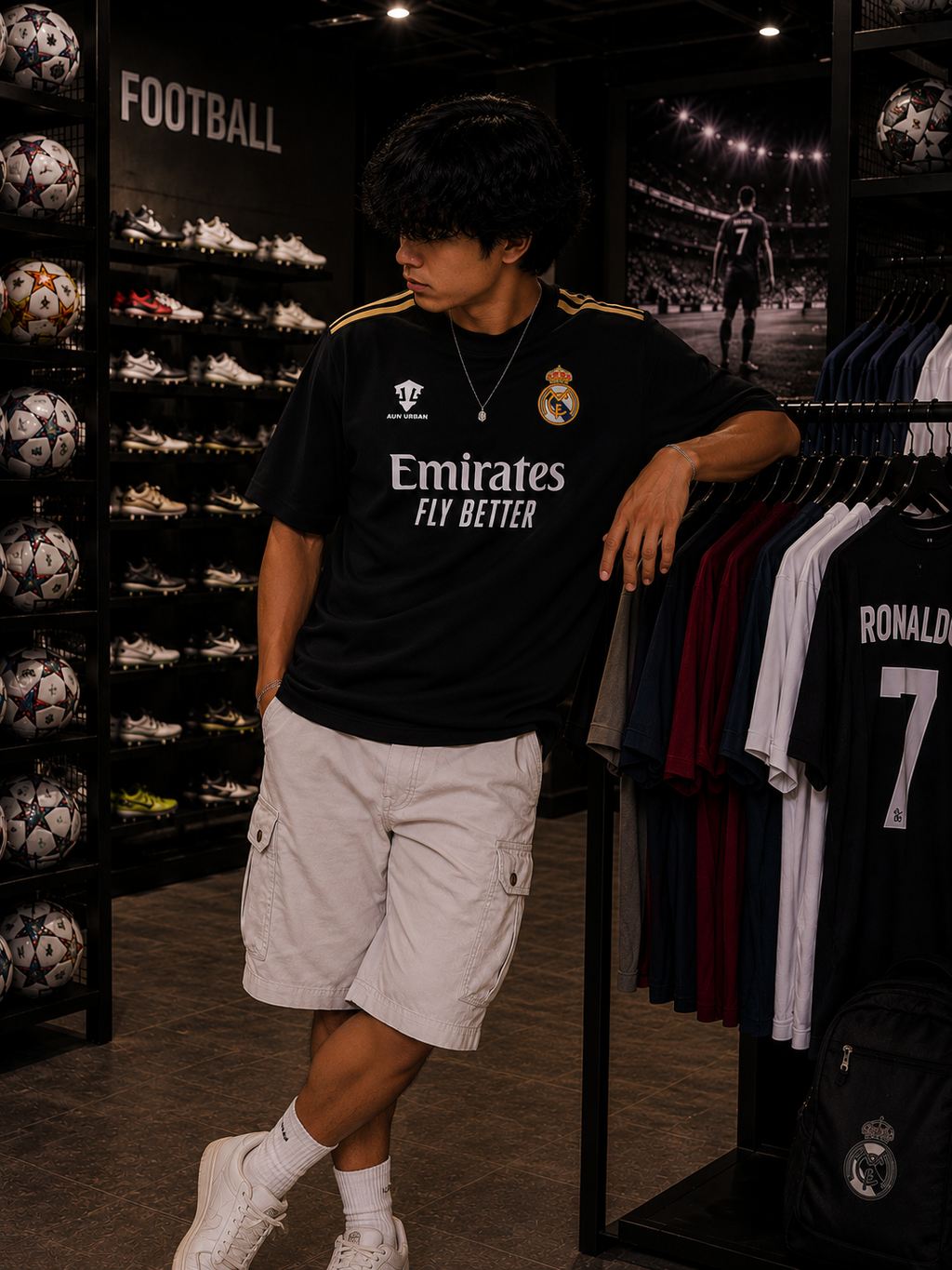 REAL MADRID JERSEY B - OVERSIZED TEE
