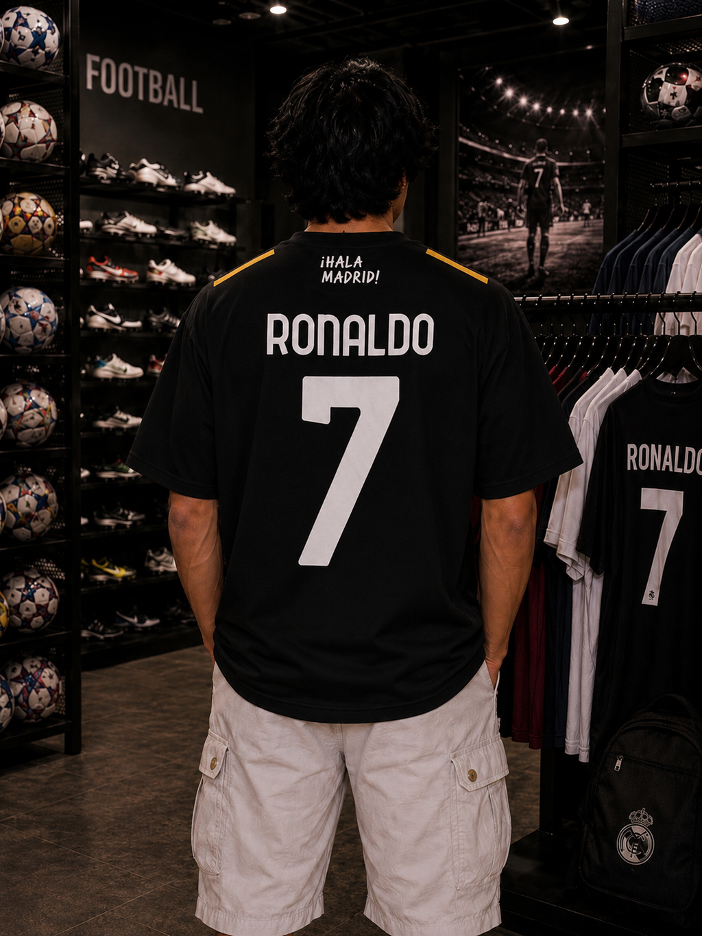 REAL MADRID JERSEY B - OVERSIZED TEE