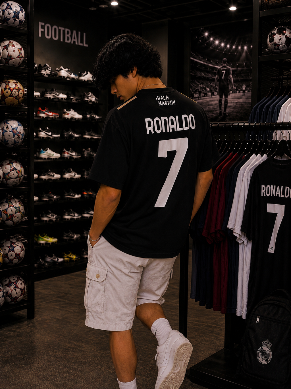 REAL MADRID JERSEY B - OVERSIZED TEE