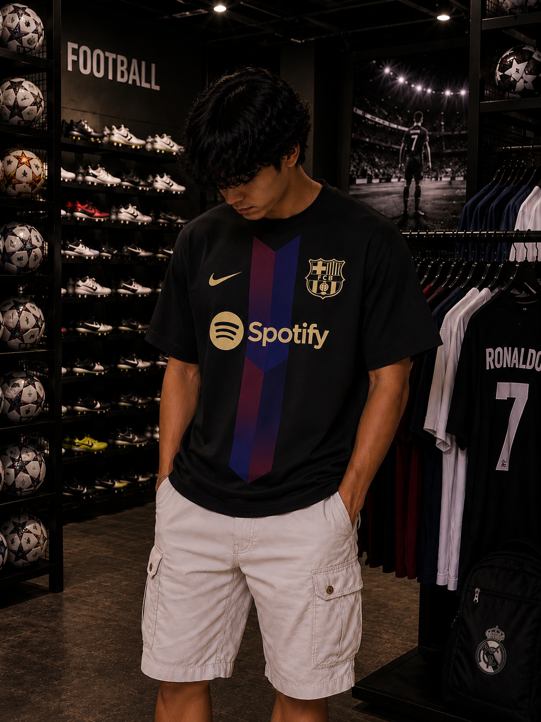 BARCELONA JERSEY - OVERSIZED TEE