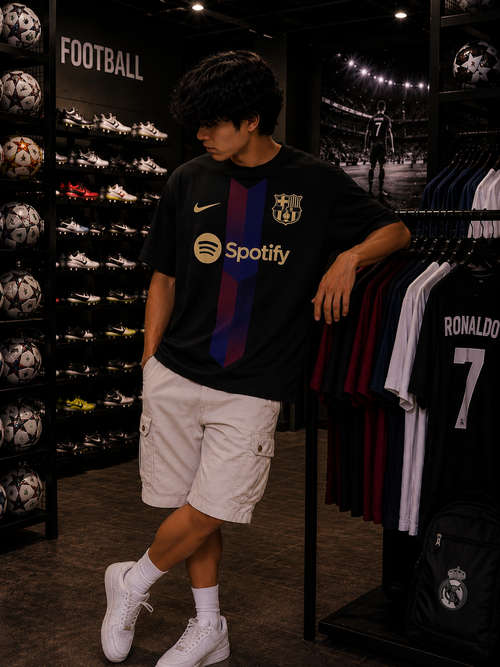 BARCELONA JERSEY - OVERSIZED TEE