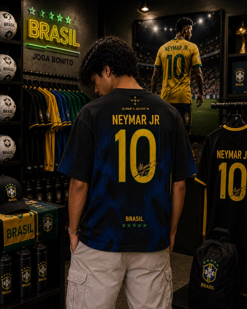 BRAZIL NEYMAR JR 10 OVERSIZED T-SHIRT – JOGA BONITO EDITION – 240 GSM
