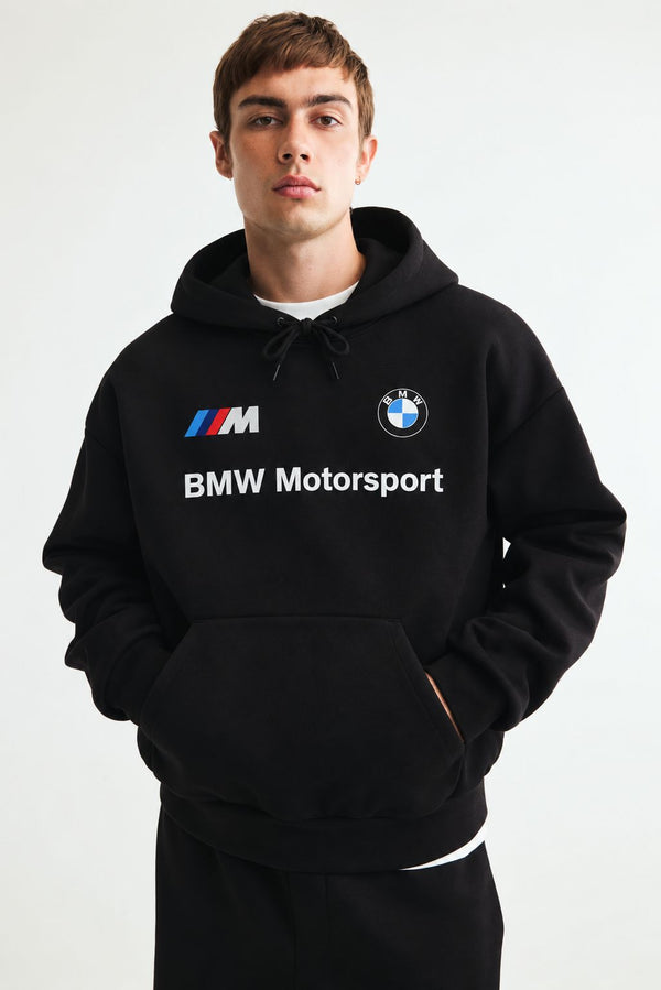BMW M Motorsport Black Drop Shoulder Hoodie