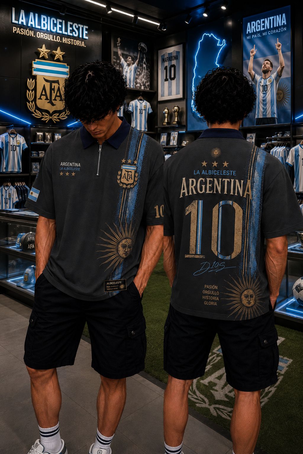 Argentina "La Albiceleste 10" Premium Oversized T-Shirt