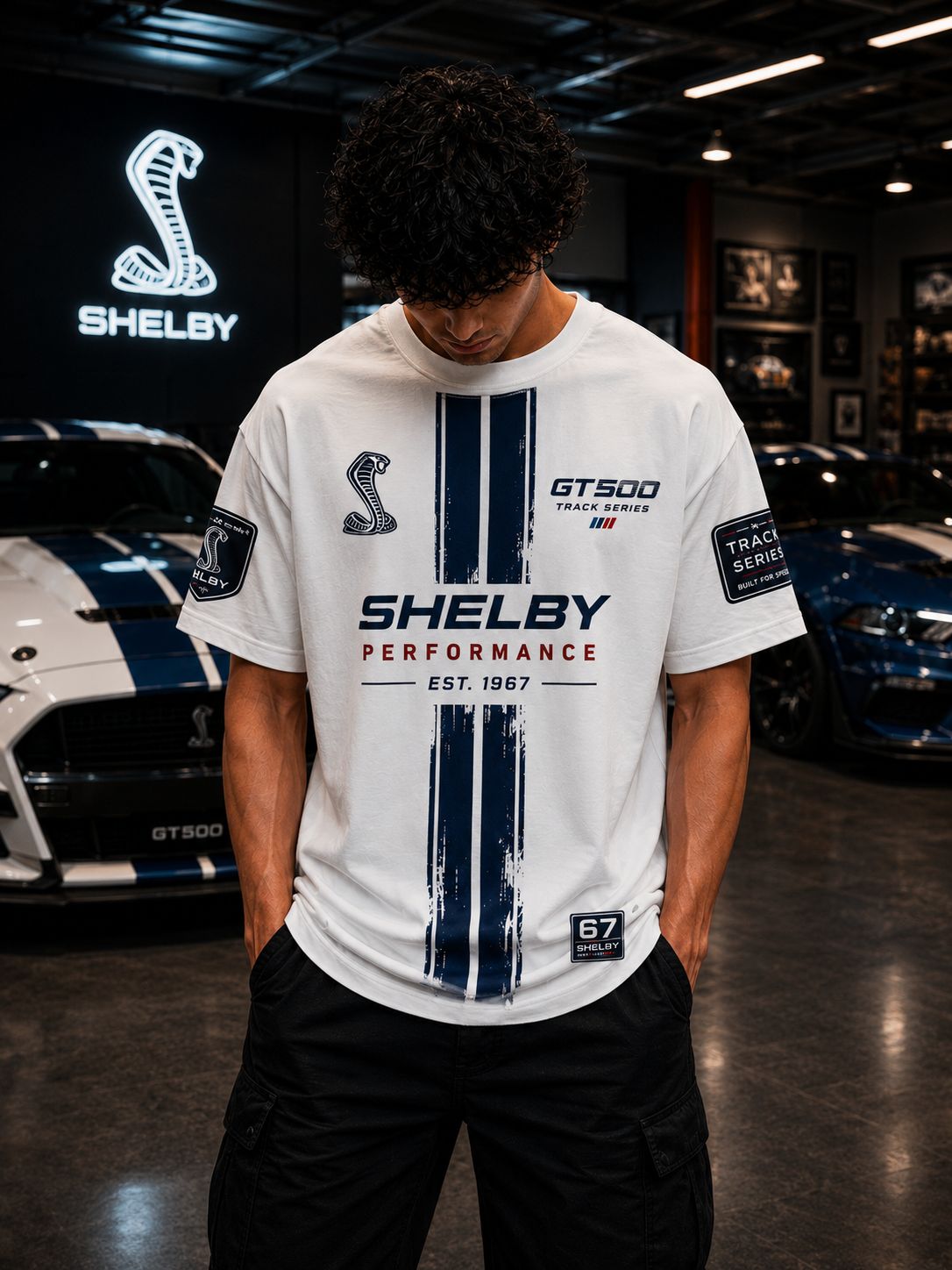 GT 500 Heritage Oversized Black T-Shirt | Premium Heavyweight Cotton Streetwear