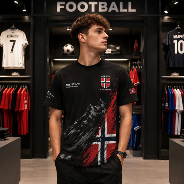 Nordic Thunder – Haaland 9 Oversized Football T-Shirt
