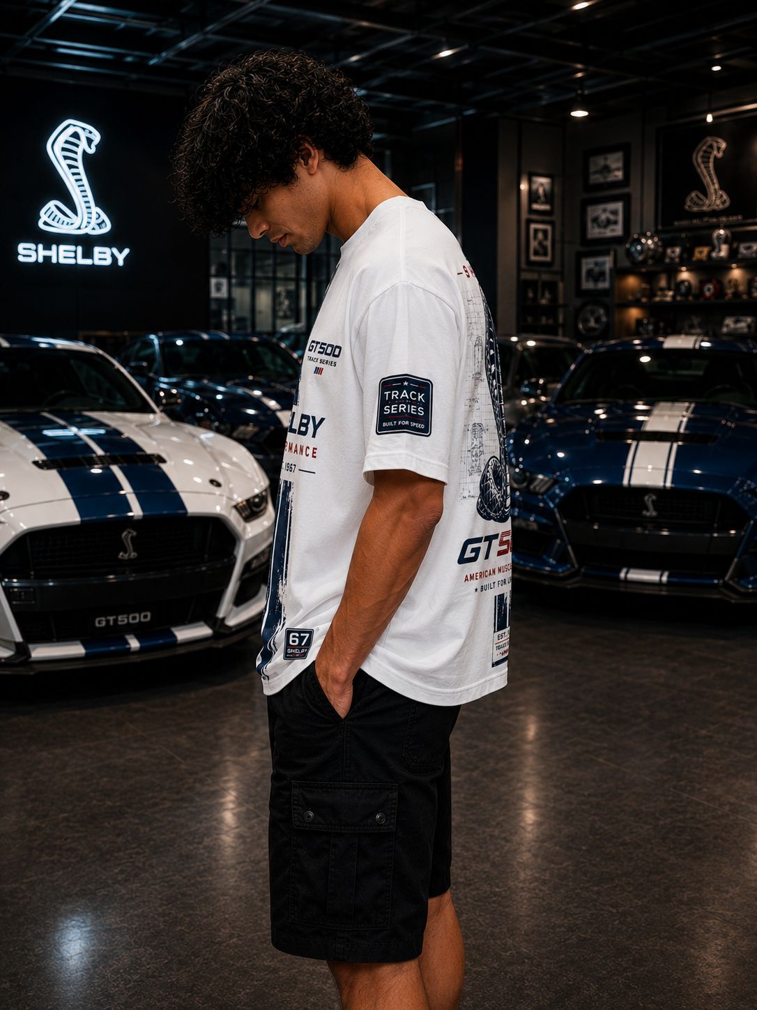 GT 500 Heritage Oversized Black T-Shirt | Premium Heavyweight Cotton Streetwear