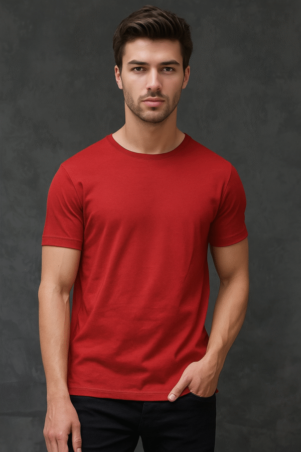 Plain Tshirt 100% Cotton Regular Size With Extra Silicon