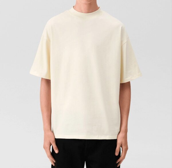 Plain Tshirt 100% Cotton Open Terry 220 gsm With Extra Silicon - Image 3