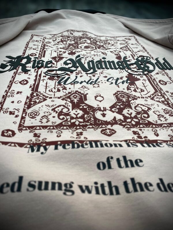 Imported From Vietnam Collar T-shirt RISE AGAINST ODD PINK - Image 4