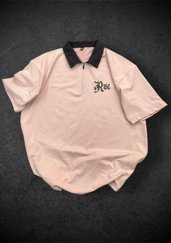 Imported From Vietnam Collar T-shirt RISE AGAINST ODD PINK - Image 2