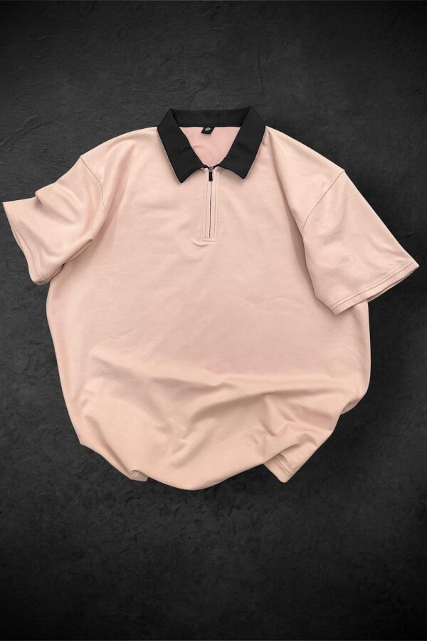 Imported Plain Multicolor Collar With Zip - Image 5