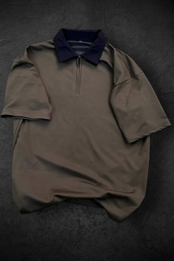 Imported Plain Multicolor Collar With Zip - Image 4