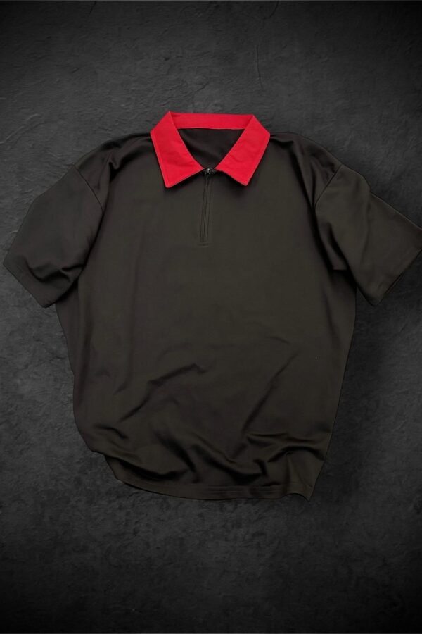 Imported Plain Multicolor Collar With Zip - Image 6