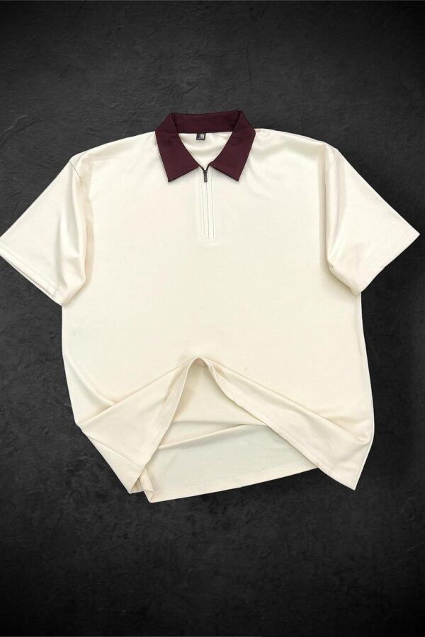 Imported Plain Multicolor Collar With Zip - Image 7